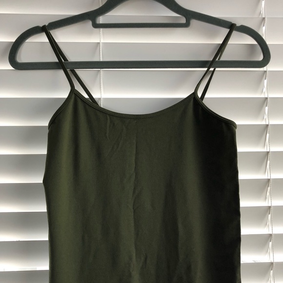 SORELLA BODYCON CAMI DRESS IN KHAKI - Picture 4 of 5